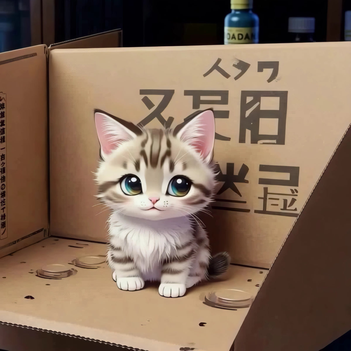 Kätzchen Päckchen – süßes digitales Geschenk für alle Katzenliebende 