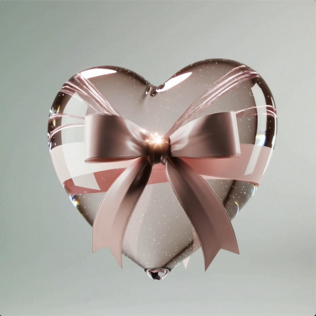 Fließendes Glasherz – romantische Geschenkverpackung aus Glas und Gefühl