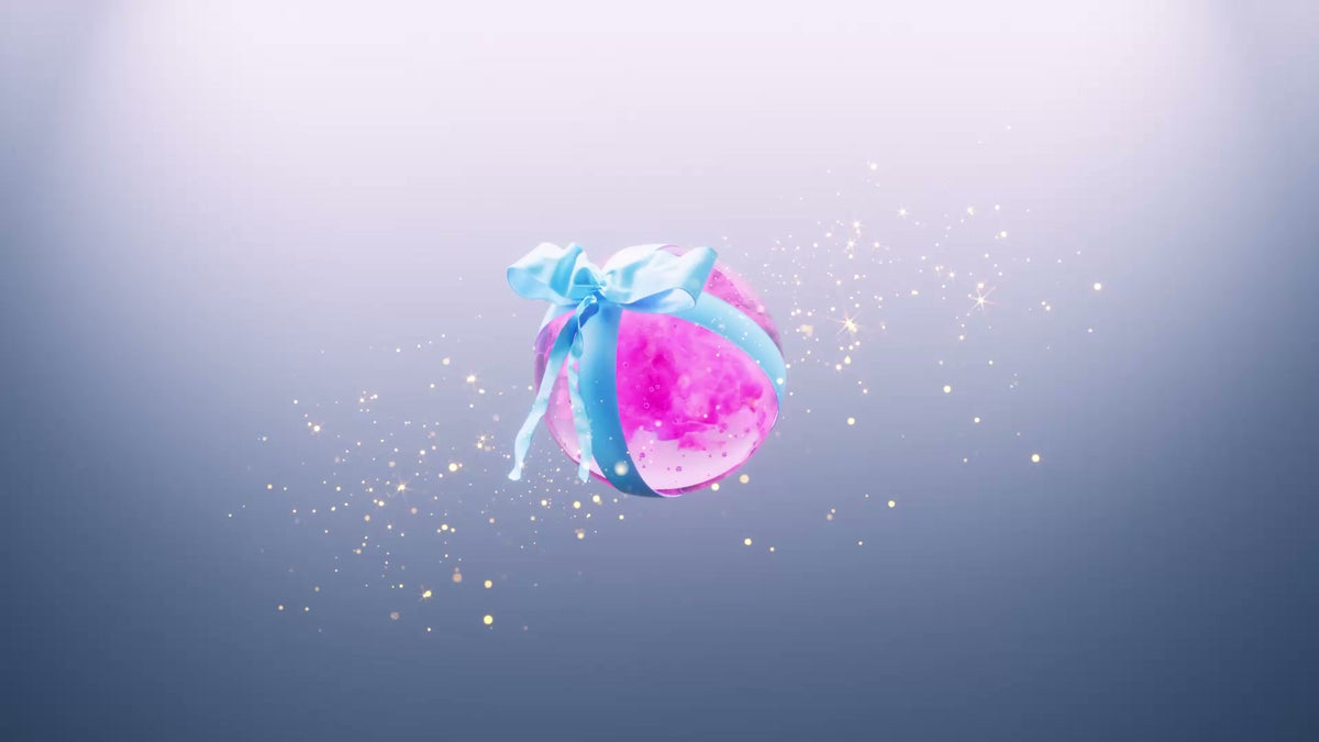 Kugel in Pink - verpackt dein digitales Geschenk magisch, explosiv