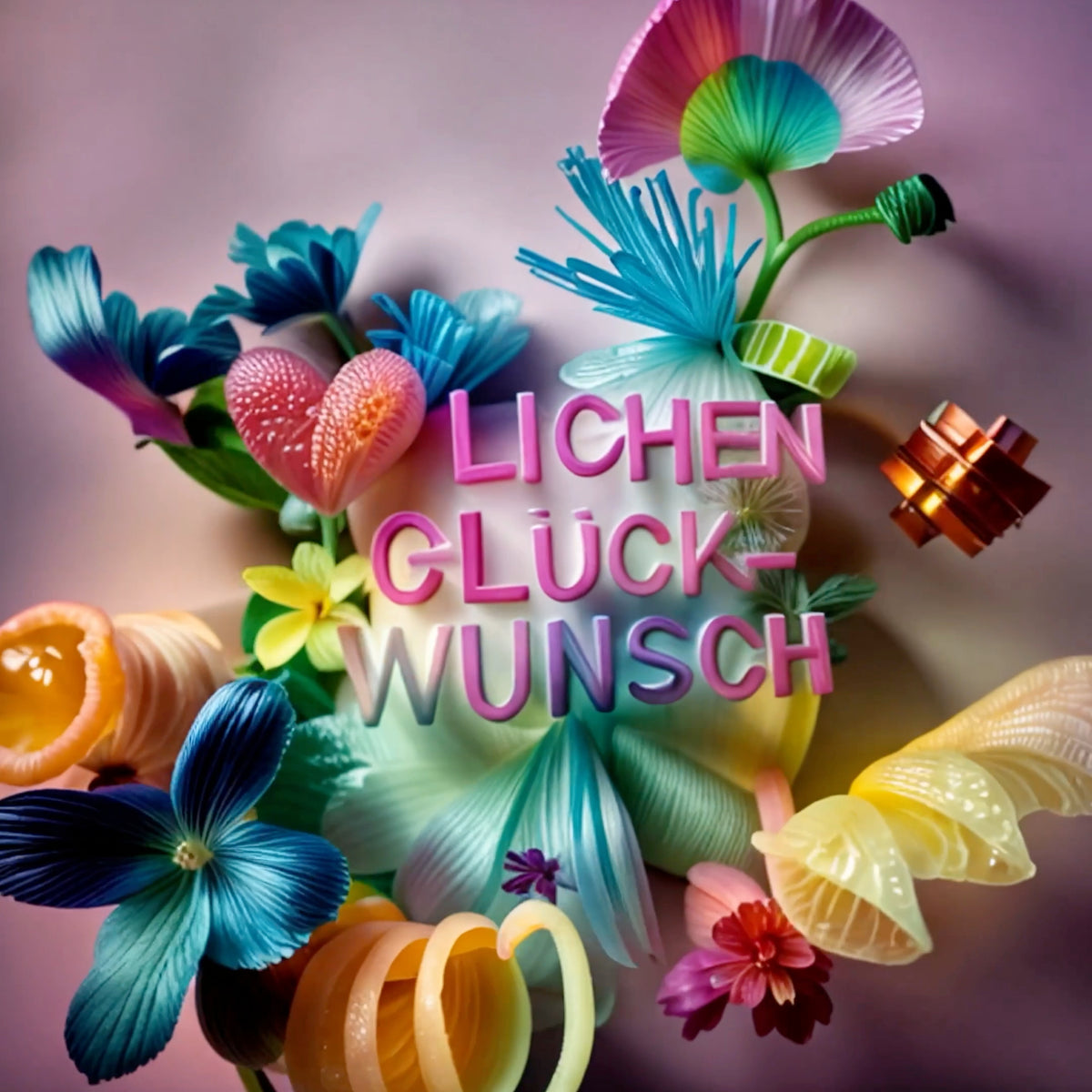 Herzlichen Glückwunsch - eine festliche digitale Überraschung voller Konfetti und Freude